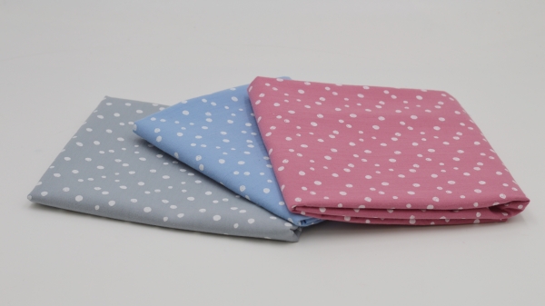 Stoffsets mit Punkten Stoffpakete in Pastelltönen  Baumwollsets Jerseysets Nähsets Materialset Kombistoffe nähen Nähstoff Stoffpakete  Materialpakete