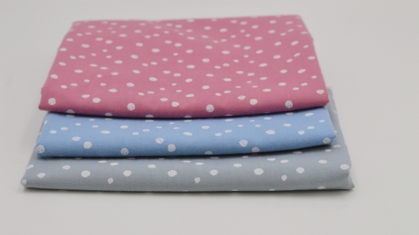 Stoffsets mit Punkten Stoffpakete in Pastelltönen  Baumwollsets Jerseysets Nähsets Materialset Kombistoffe nähen Nähstoff Stoffpakete  Materialpakete