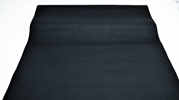 schwarz-Lotus Kunstleder, Polster-Kunstleder, schwarz Kunstleder für Geldbeutel und Taschen, Kunstleder mit feiner Struktur, weich schwarzes Lederimitat