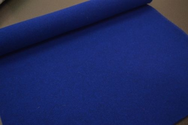 Tweed Meterware 322 ultramarinblau - Wollfilz königsblau Filz 3mm stark  strapazierfähiger Wollfilz blau