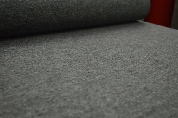 Wollfilz ca 3mm stark grau meliert anthrazit Filz Schurwollfilz Designerfilz melange