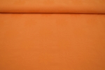 Dekostoff orangen mit eingewebten Blumen - Jacquardstoff Blumenstoff