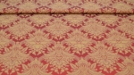 Jacquard, Polyester-Jacquard, idealer Stoff für Polsterungen - Vorhänge - Dekostoff - auch für mittelalterliche Kostüme - Gewandungen - altes Jacquardmuster mit Blumendesign - Rankendesign - Vorhangstoff mit Blumenmuster Stoff mit Ornamenten Barockstoff