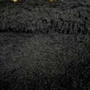 Webpelz schwarz Kunstfell Langhaar Fell schwarz schwarzes Kunstfell schwarz Floor 4-5cm