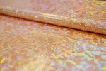 Hollogrammstoff 189-17 orange - silber