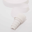 hellbrauner Ziergummi 1464-Häkelgummi sand 6,5 cm breiter Gummi Ziergummi mit Schlaufen Rüschengummi Rüschen Gürtelgummi Ziergummi Gummi Ziergummi breit Gummi sand Sandfarben hellbraun