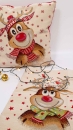 1161-Rudolph Set Panel Rudolf Rudolph the rednosed reindeer Elch Rentier Set DIY Set Panel Rudolf Winterpanel für Kinder Kinderpanel Tischset placemat Platzuntersetzer mit Rudolf Gobelin Pane Weihnachten xmas Weihnacht