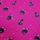 1271-Smokey pink pinker Drache Smokey Drachen Jersey Kinder S&W Stoffe Smokey Drachen Drache