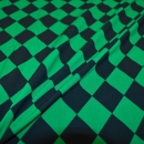 0051-5 grün-schwarz Raute grün schwarz Rautenstoff Viskose Rombenstoff schwarz-grün gchwarz Rautenstoff Rombenstoff schwarz-grün Faschingsstoff Fasnetstoff  Rautenstoff  Stoff mit Rauten Stoff mit Romben Rombenstoff Raute Raute Meterware Raute Viskos Mete