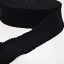 Ziergummi navy meliert breit 10 cm breiter Gummi Ziergummi Rüschengummi Rüschen  Gürtelgummi Ziergummi gerafft gesmokt gerüschter Gummi gerafft  Ziergummi breit Gummi navy